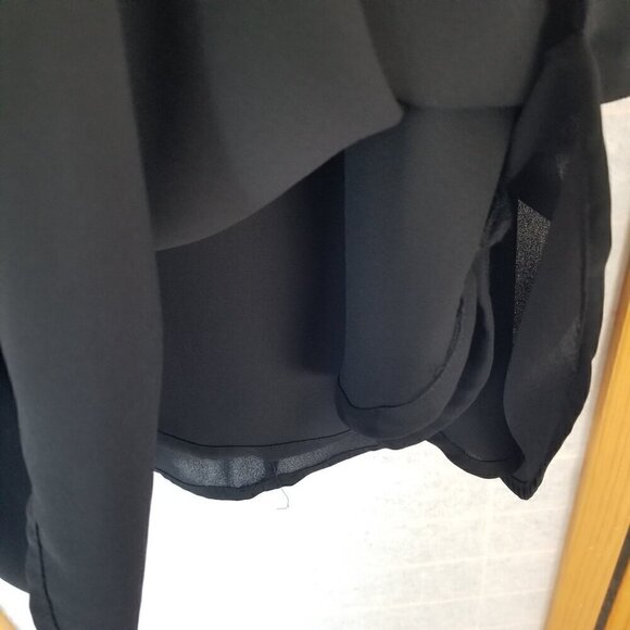 Express Barcelona Cami Tank Top Size Medium Spider Web Silky Black Y2K - Picture 8 of 11